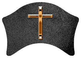 DABAN-510-CP-SH-BK Copper Single Cross Shimmer Black